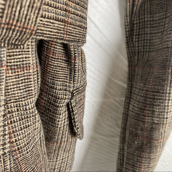Twik Simons Canada Brown Long Sleeve Wool Button Down Blazer Size S Petite - Picture 14 of 15